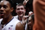 Illinois' Tyler Griffey (42) smiles as he celebrates the game-winning layup over Indiana at the Assembly Hall on Thursday, Feb. 7, 2013. (Daryl Quitalig/Midway Madness)